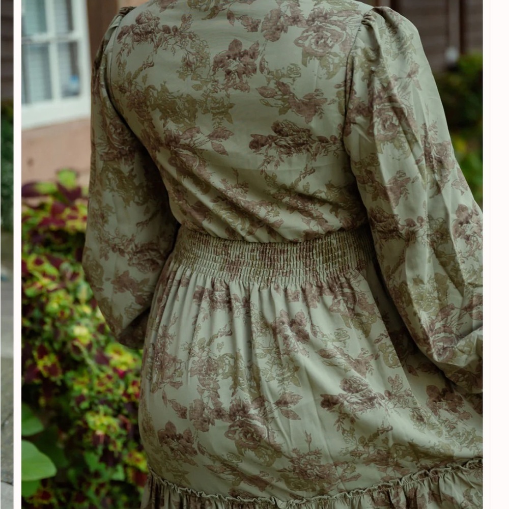 Milkerose Jacey Dress in Laurel Leaf Size 2X - Picture 5 of 13